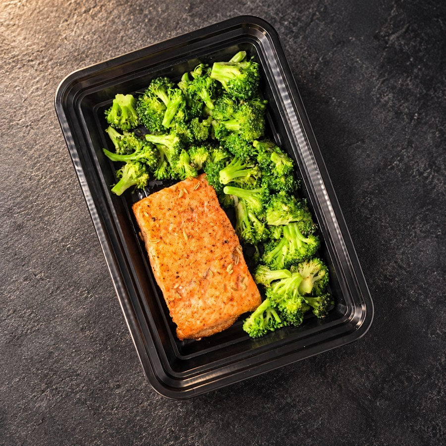 Roasted Salmon with Broccoli