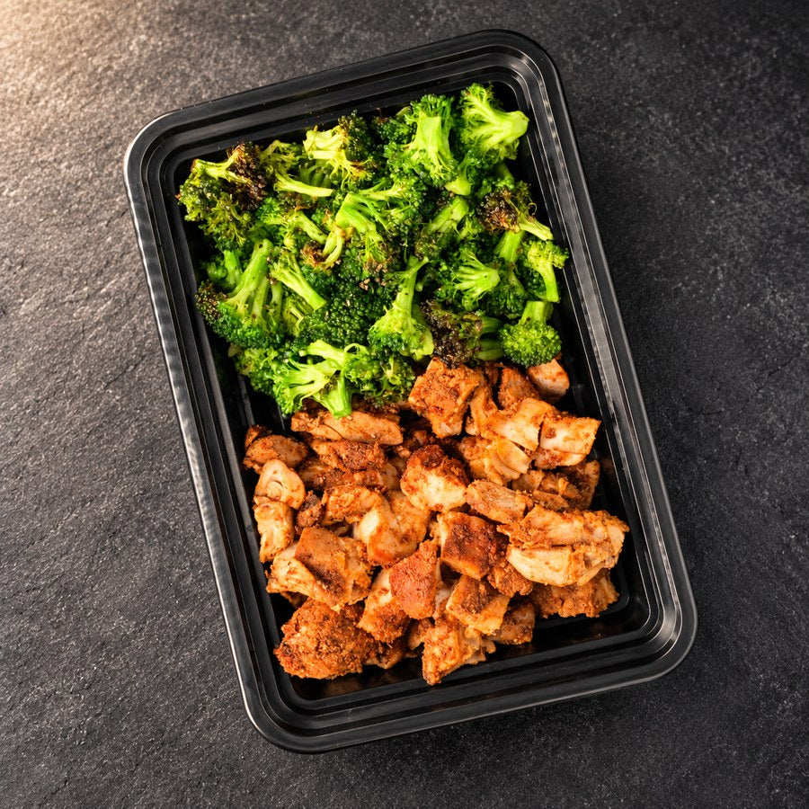 Smoked Chicken with Broccoli